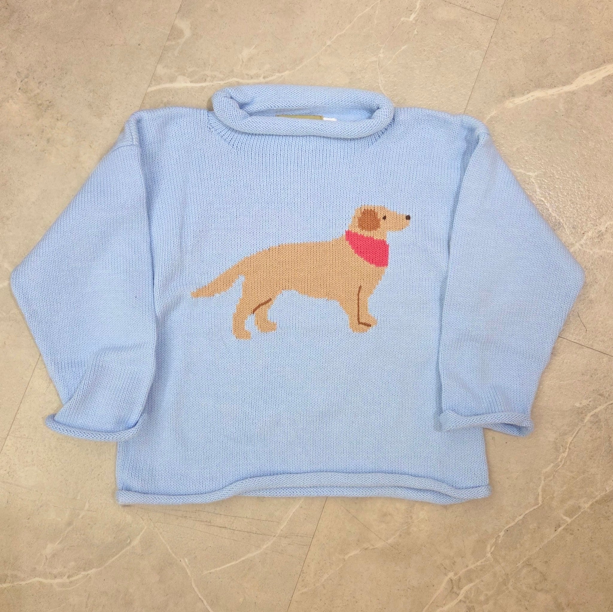 Lab with Bandana Sweater