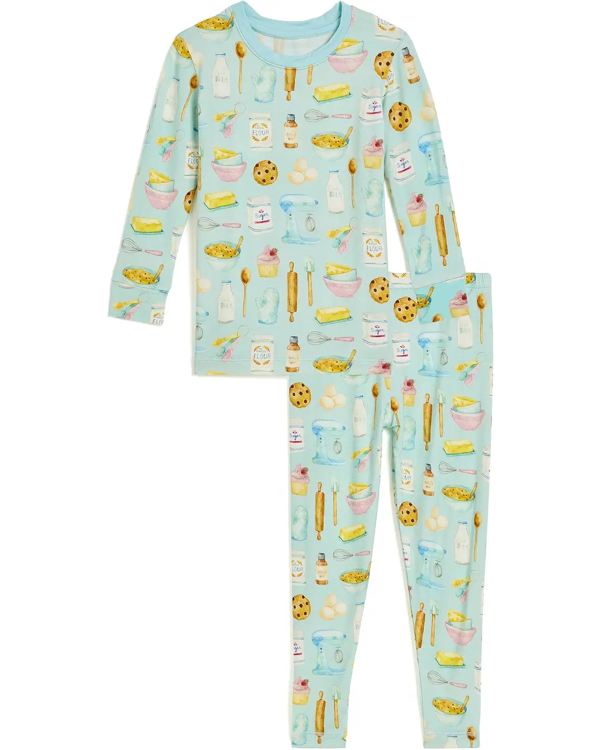 Baking Print Long Sleeve Pajama Set