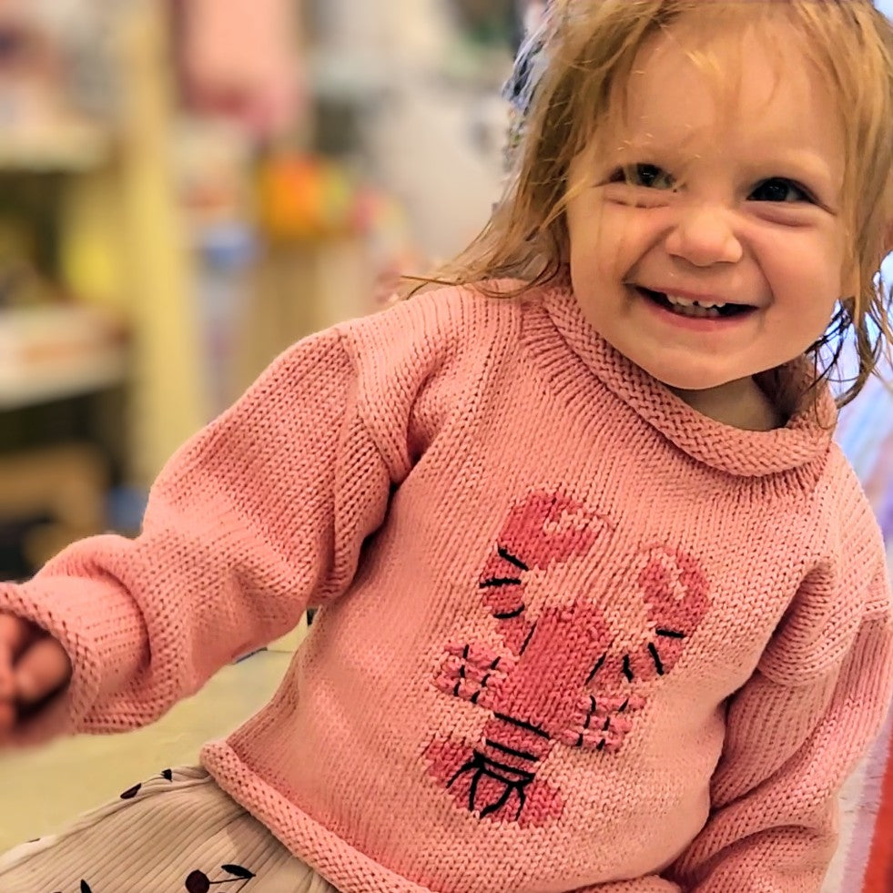 Pink Lobster Sweater