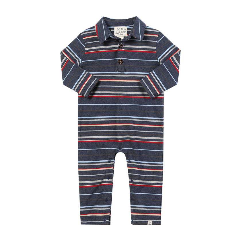 Kingston Chambray Multi Stripe Romper