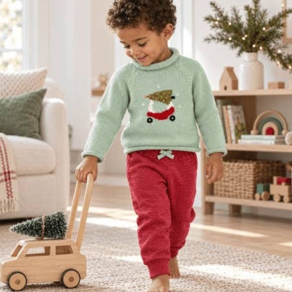 Deck the Wheels Rollneck Sweater
