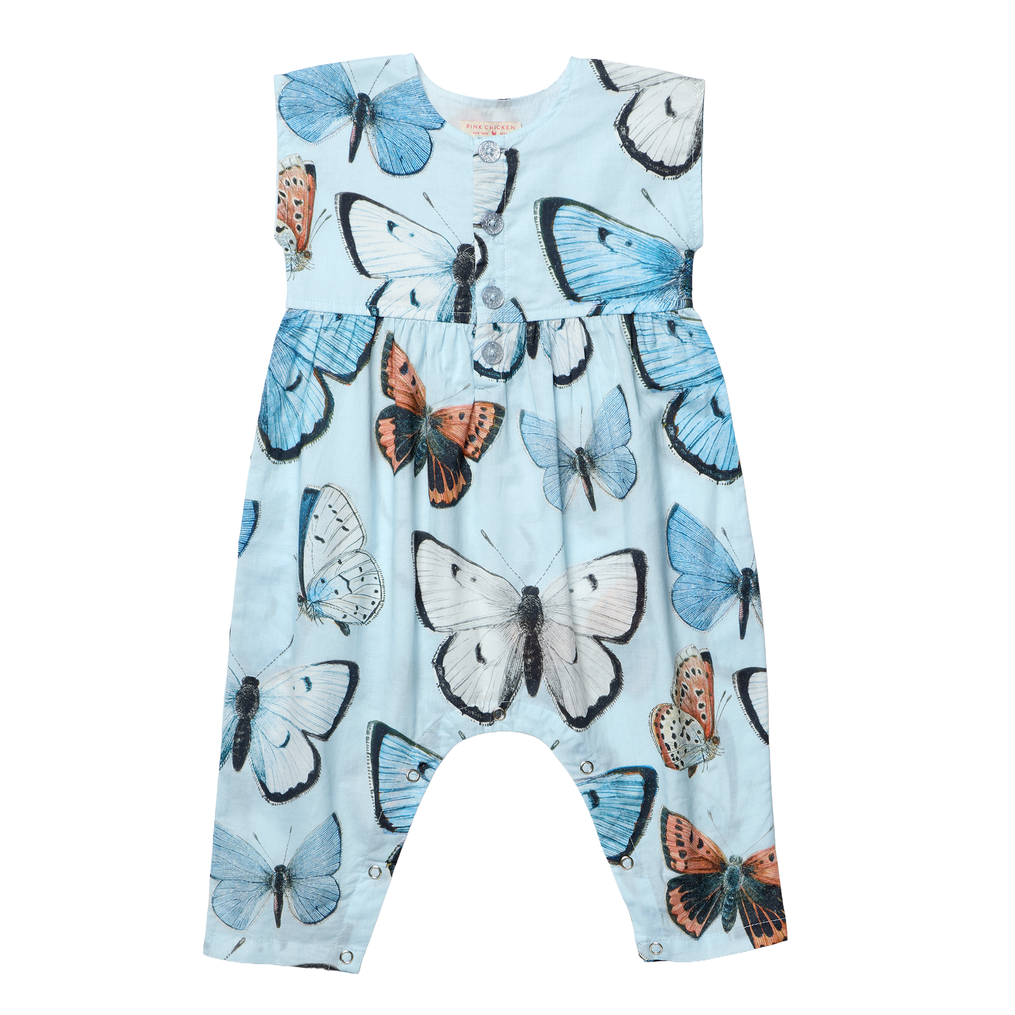 Alexandra Blue Vintage Butterflies Jumper