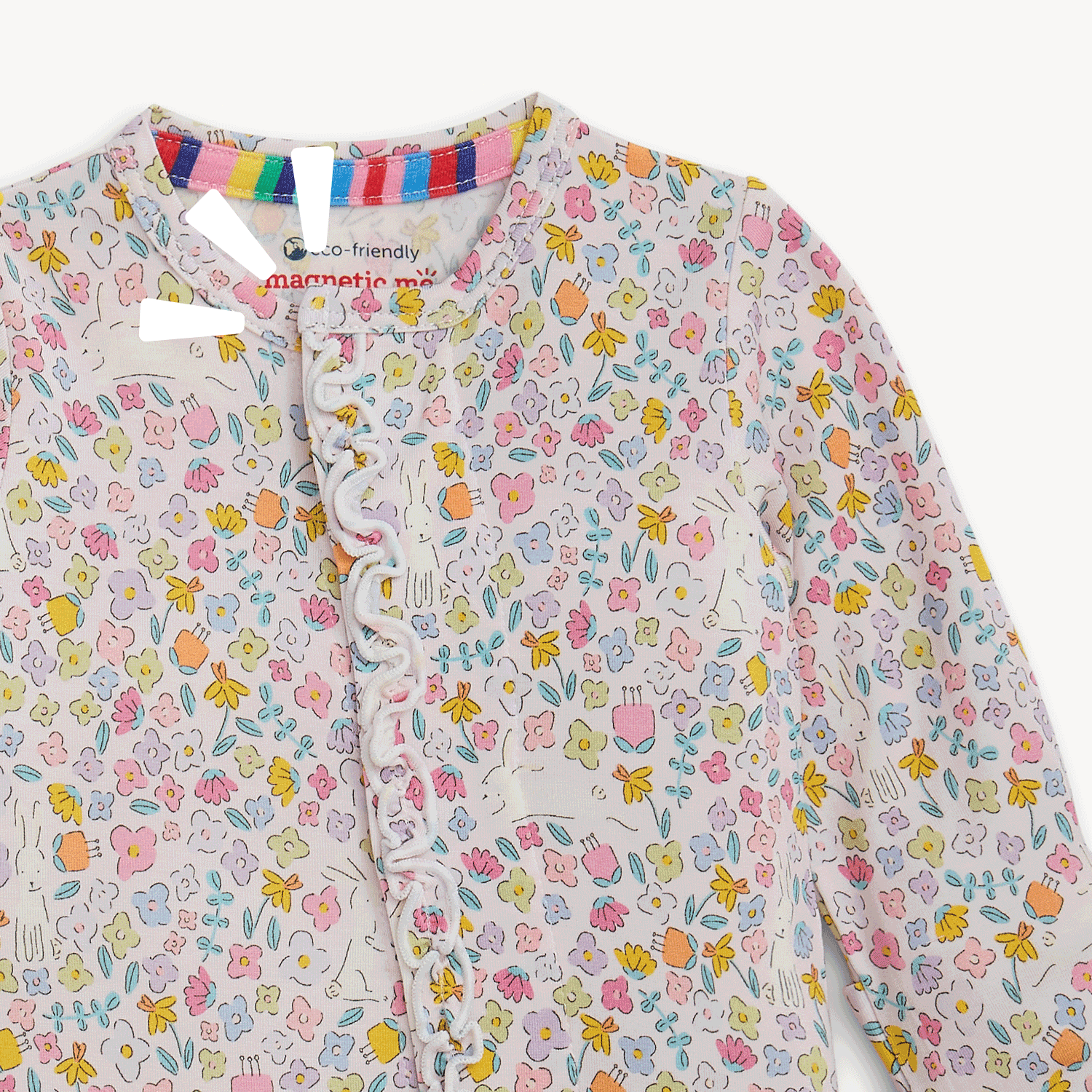 Bunny Blossom Ruffle Convertible Coverall