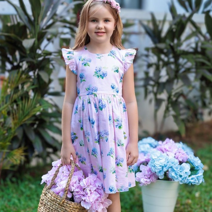 Allison Hydrangea Dress