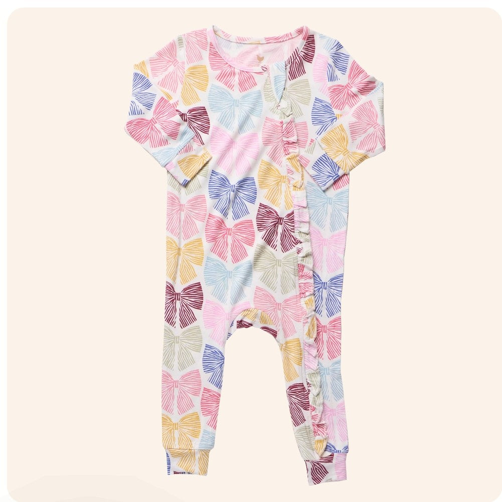 Bows Bamboo Ruffle Romper