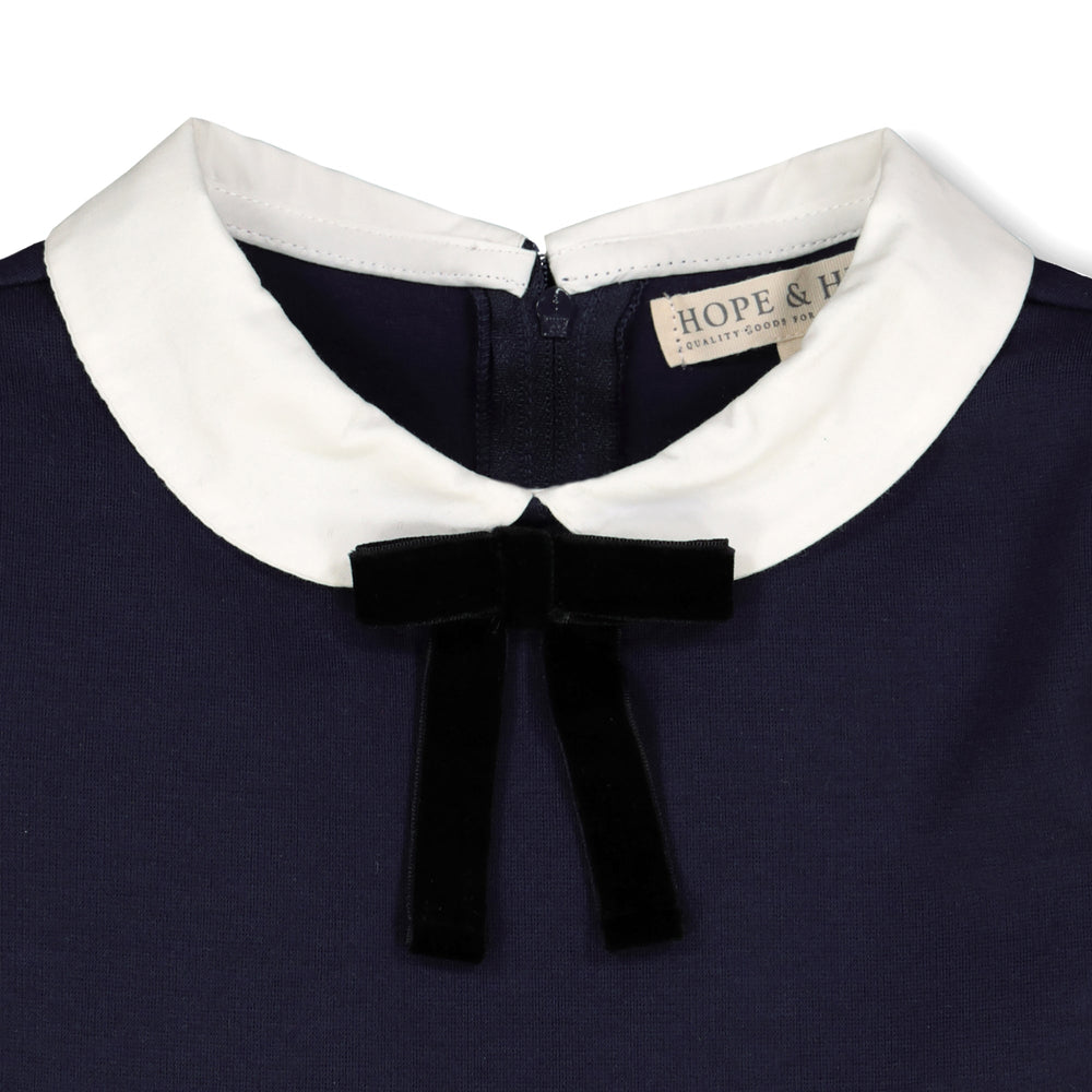 Ponte Knit Dress with Bow