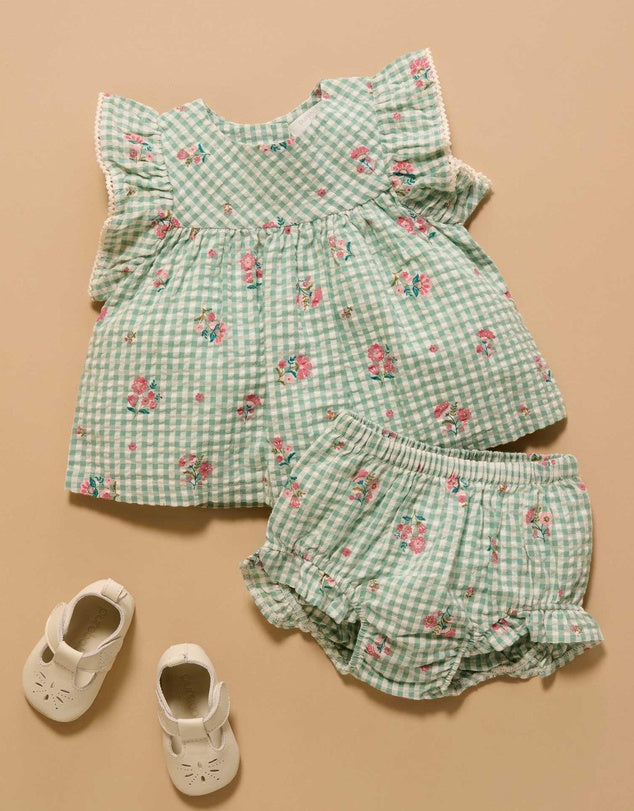 Friday Gingham Bloomer Set