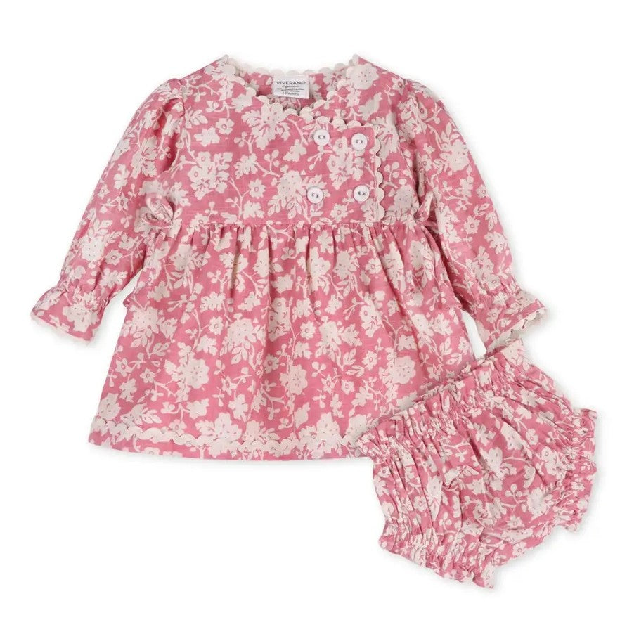 Organic Cotton Beatrice Dress & Bloomer