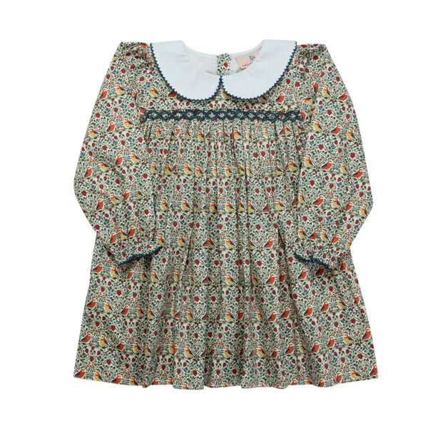 William Morris Bird Print Dress