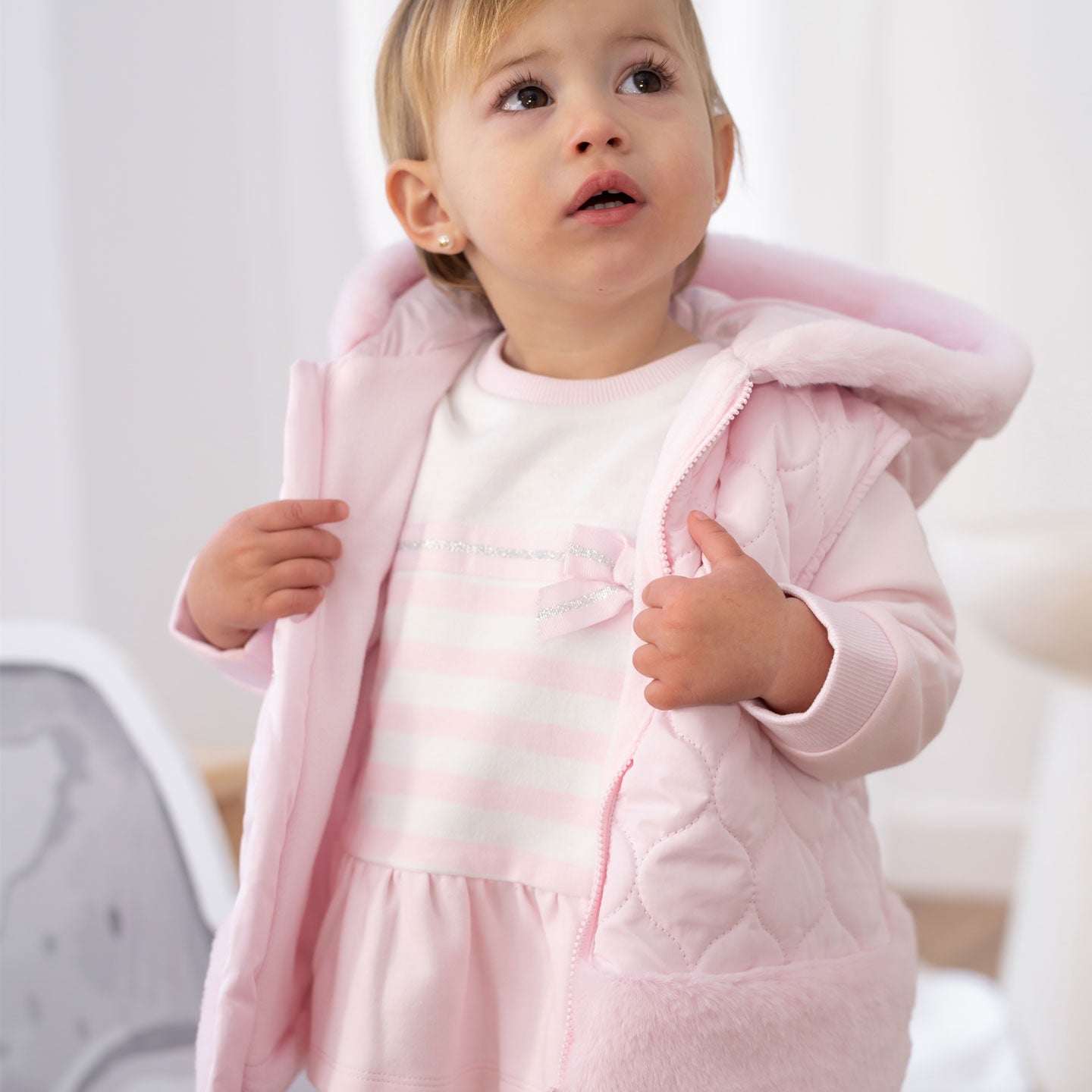 Pink Hooded Vest – Hopscotch Baby and Children's Boutique