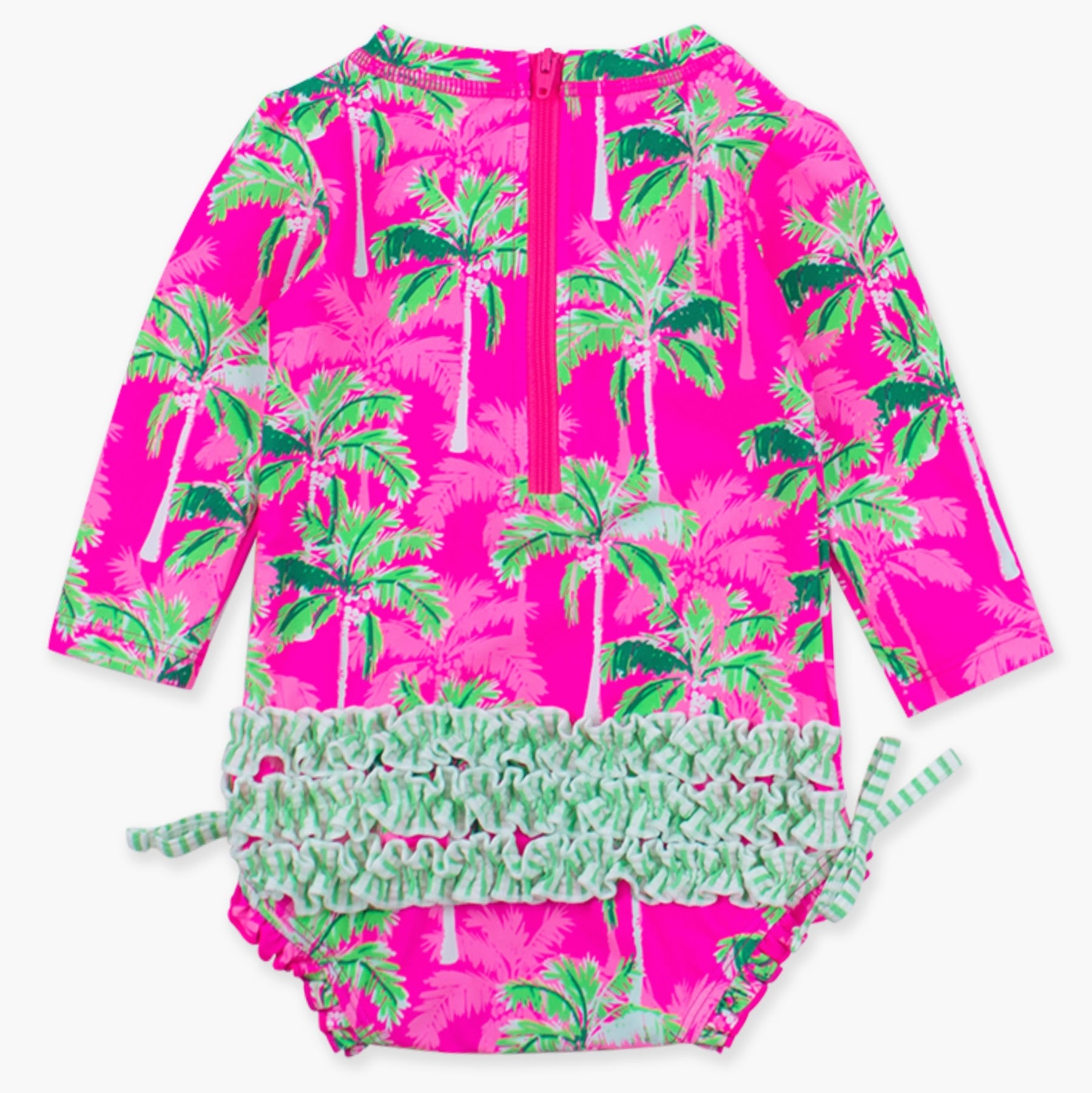 Neon Palm Patadise Long Sleeve Rashguard One Piece