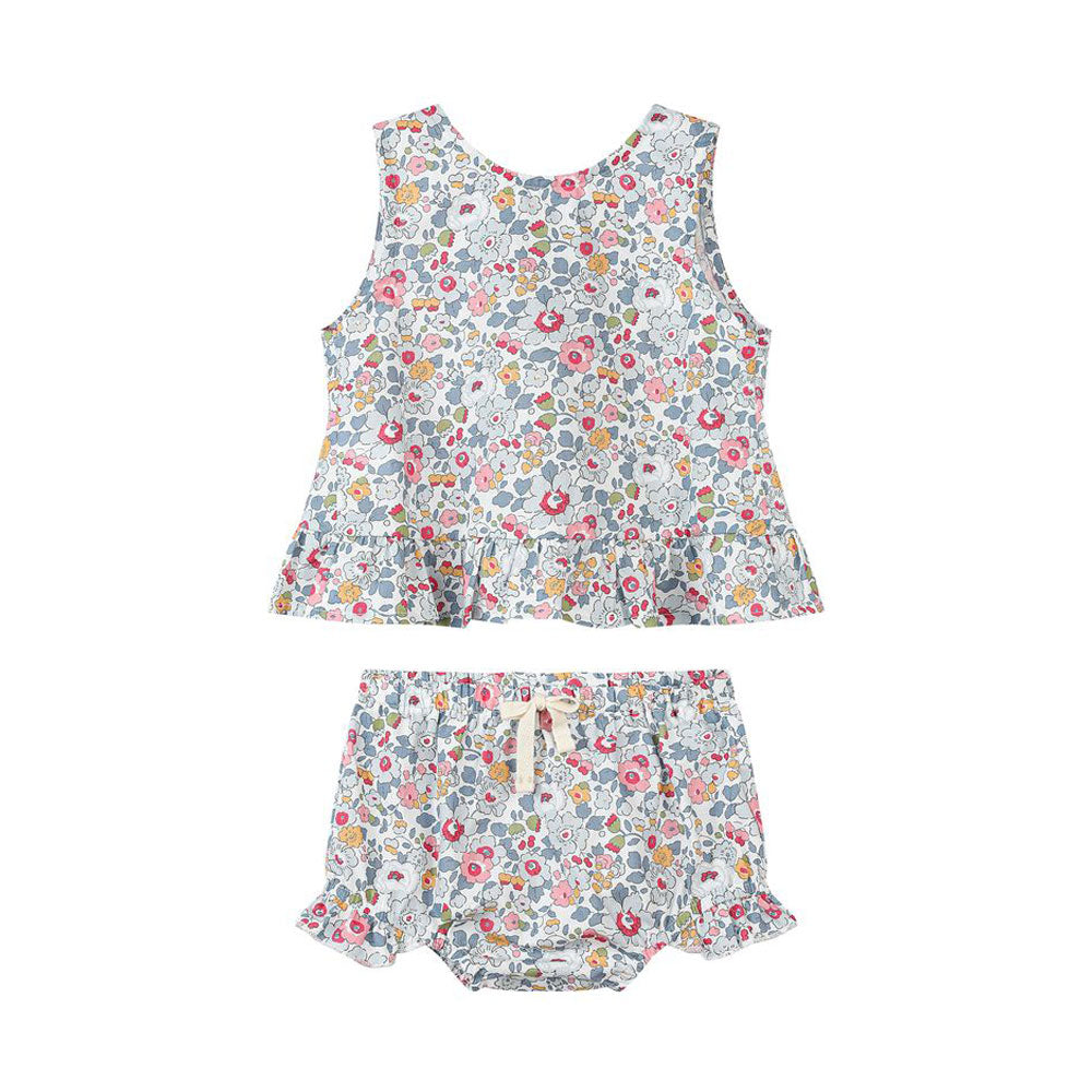 Aria Blue Retro Floral Set