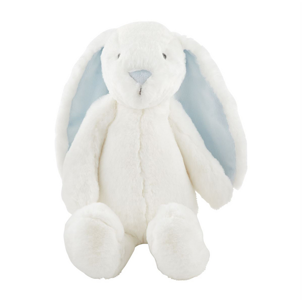 Monogrammed White and Blue Bunny