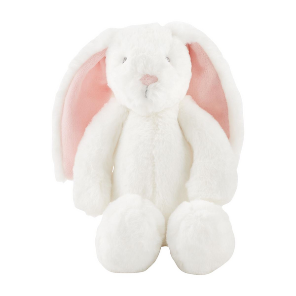 Monogrammed White and Pink Bunny