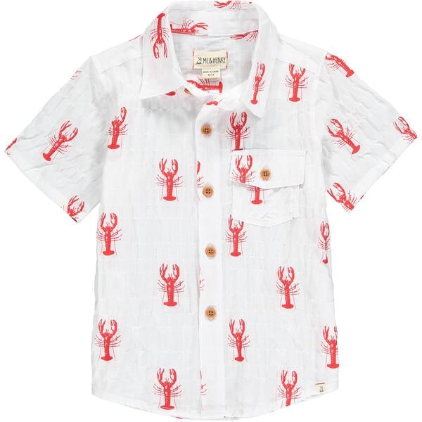 Woven Lobster Print Shirt