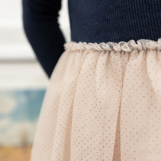 Callie Navy Cord Sparkle Dress