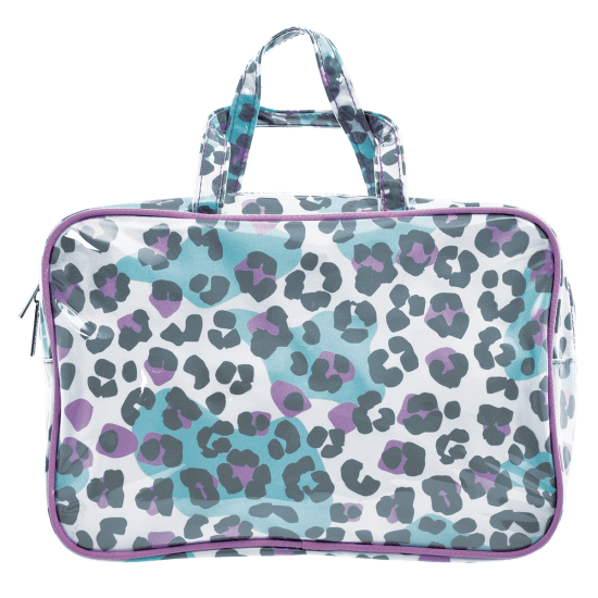 Snow Leopard Large Cosmetics Bag