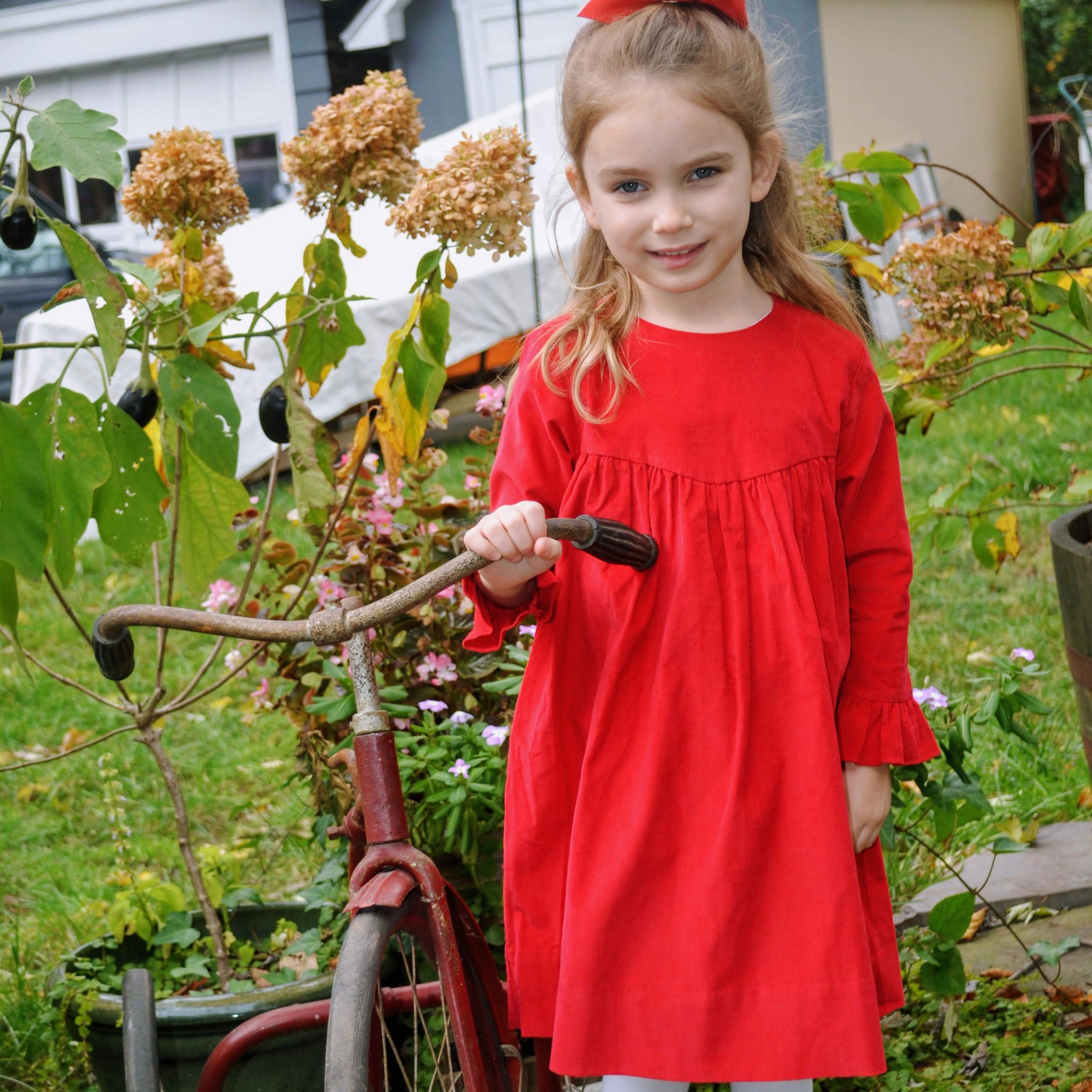 Red Corduroy Dress