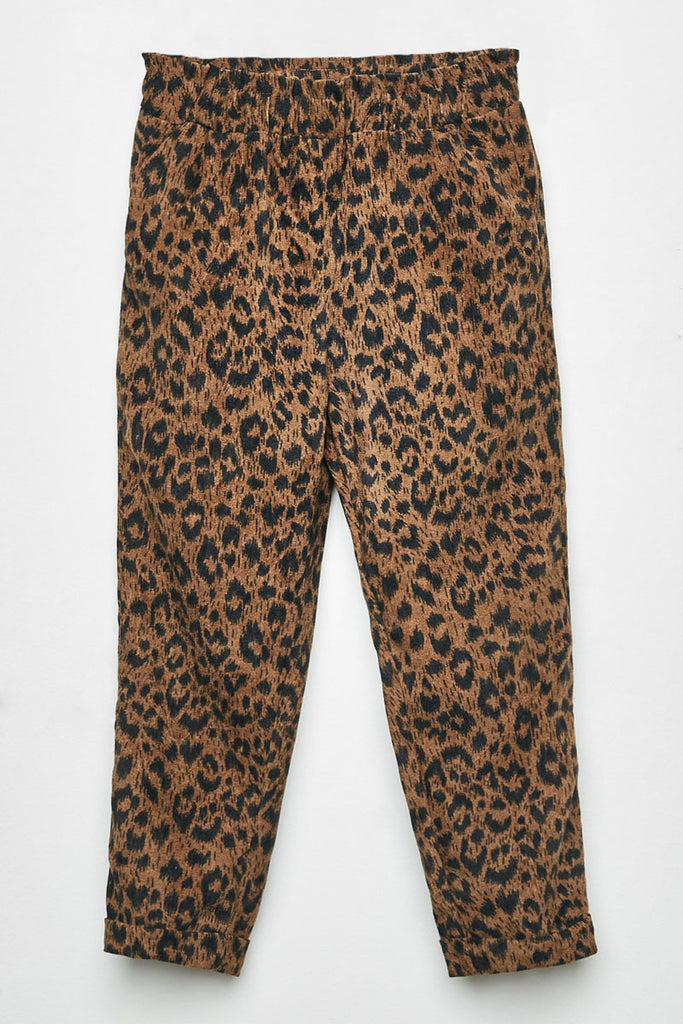 Leopard Corduroy Pant