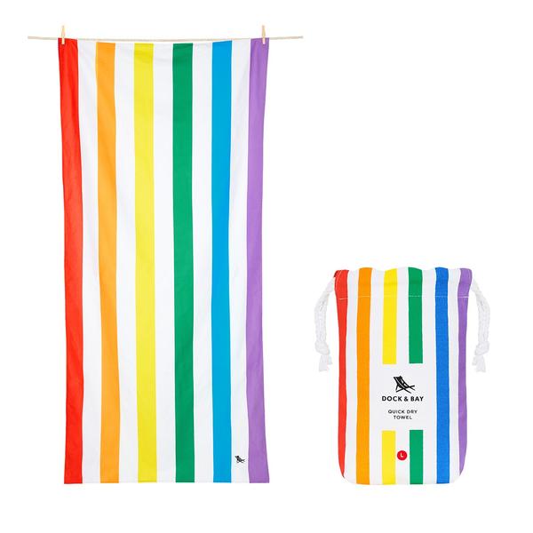 Dock & Bay Rainbow Quick Dry Beach Towel