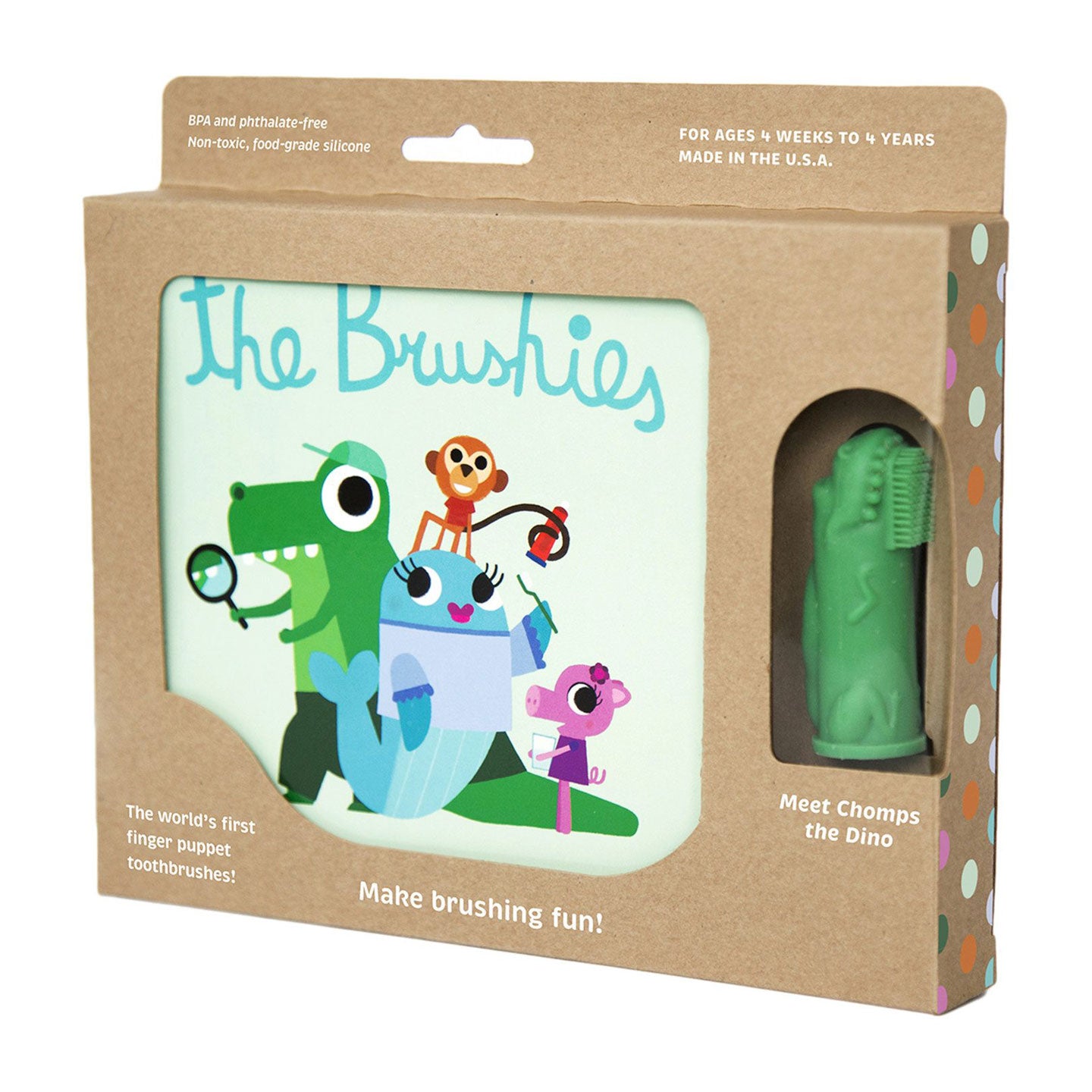 Chomps the Dino + The Brushies Book