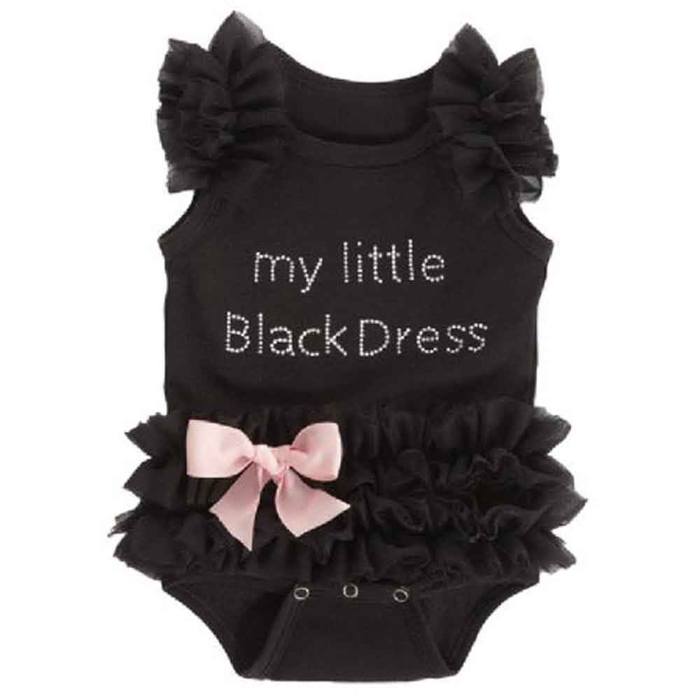 Ganz My Little Black Dress Onesie, 6-12m
