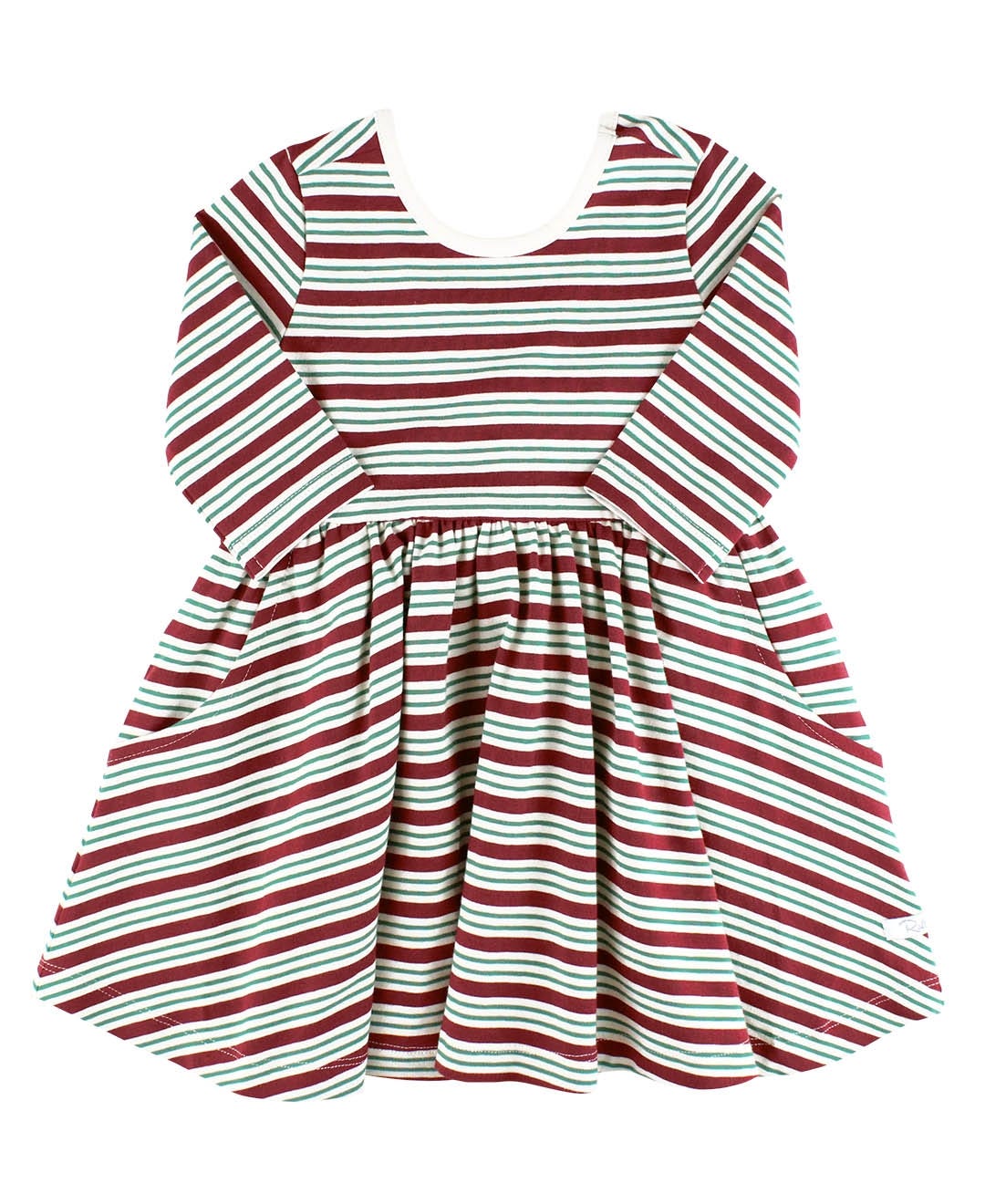 Peppermint Stripe Twirl Dress
