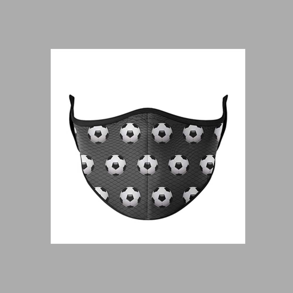 Soccer Fashion Face Mask - One Size Fits Most Ages 8+