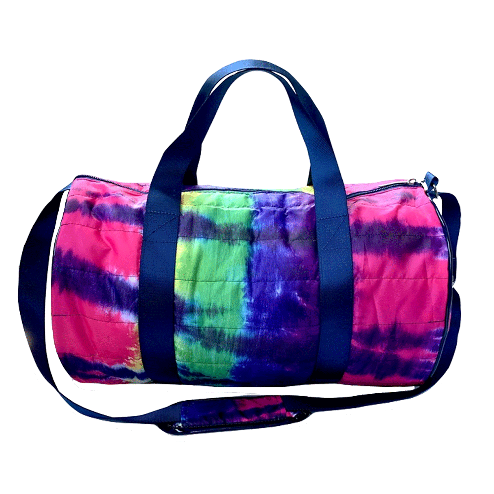 Tie Dye Puffer Duffel Bag