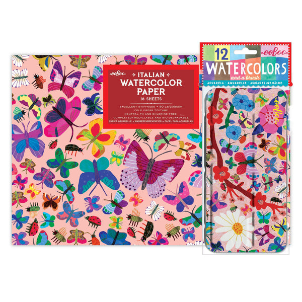 Butterflies Watercolors and Pad Bundle